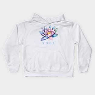 Yoga Lotus Flower Kids Hoodie